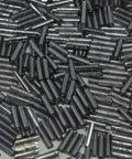 MIYUKI BUGLES #2 - 6 X 1,7 MM SILVER LINED GREY (20 GMS) BUGLES #2 - 6 X 1,7 MM SILVER LINED GREY