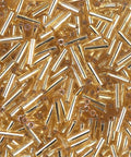Miyuki Bugles #2 - 6x1,7mm Silver Lined Gold Miyuki Bugles #2 - 6x1,7mm Silver Lined Gold