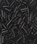 Miyuki Bulgles #2 - 6 X 1,7 mm, Black BUGLES #2 - 6 X 1,7 MM BLACK