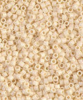 MIYUKI DELICA 10/0 MATTED OPAQUE DK.CREAM AB (5 GMS) DELICA 10/0 MATTED OPAQUE DK.CREAM AB