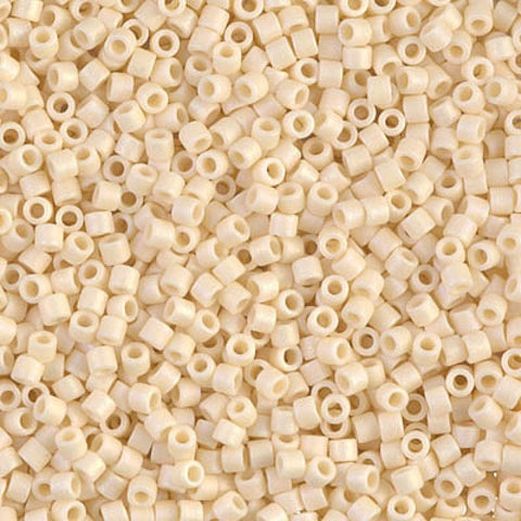 MIYUKI DELICA 10/0 MATTED OPAQUE DK.CREAM AB (5 GMS) DELICA 10/0 MATTED OPAQUE DK.CREAM AB