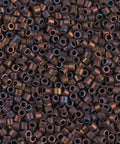 Miyuki Delica 10/0 Metallic Copper Matted DBM0312 Miyuki Delica 10/0 Seed Beads – Matte Metallic Copper (DBM0312) | Japanese Cylinder Beads