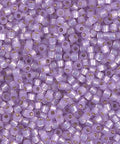 Miyuki Delica 10/0 Silver Lined Lavender Alabaster Dyed DBM0629 DELICA 10/0 SILVER LINED LAVENDER ALABASTER DYED