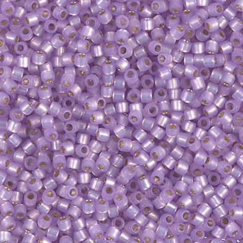 Miyuki Delica 10/0 Silver Lined Lavender Alabaster Dyed DBM0629 DELICA 10/0 SILVER LINED LAVENDER ALABASTER DYED