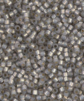 Miyuki Delica 10/0 Silver Lined Taupe Alabaster Dyed DB0630 DELICA 10/0 SILVER LINED TAUPE ALABASTER DYED
