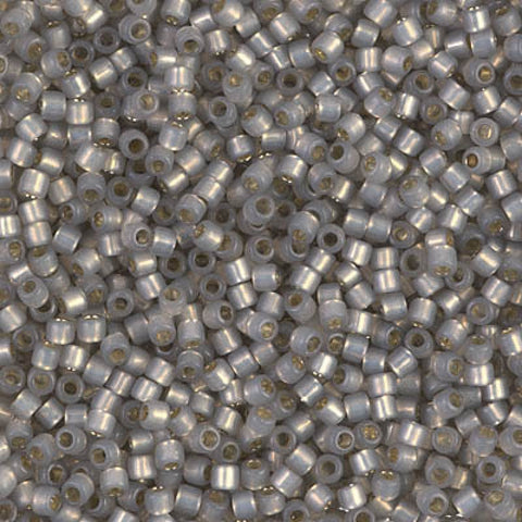 Miyuki Delica 10/0 Silver Lined Taupe Alabaster Dyed DB0630 DELICA 10/0 SILVER LINED TAUPE ALABASTER DYED