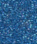 Miyuki Delica 10/0 Transparent Aquamarine AB (10g/50g), (DBM0177) DELICA 10/0 TRANSPARENT AQUAMARINE AB
