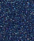 Miyuki Delica 11/0 Emerald Lined Cobalt AB, DB1763 Miyuki Delica 11/0 Emerald Lined Cobalt AB, DB1763