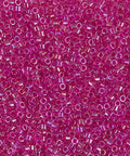 Miyuki Delica 11/0 Hot Pink Lined Crystal AB DB1743 Miyuki Delica 11/0 Hot Pink Lined Crystal AB DB1743