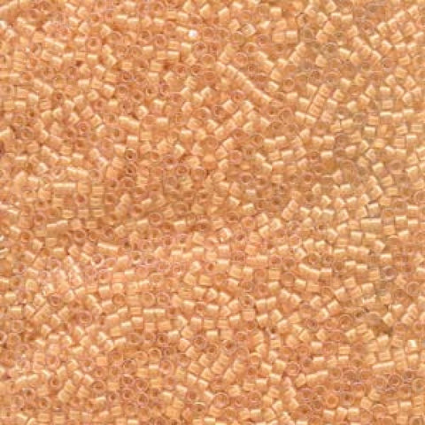 Miyuki Delica 11-0 Lined Flesh AB  (5 GMS) Miyuki Delica 11/0 Lined Flesh AB (DB-67)