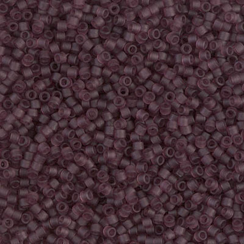 Miyuki Delica 11/0 Matted Transparent Mauve (5g) DB1264 DELICA 11/0 MATTED TRANSPARENT MAUVE