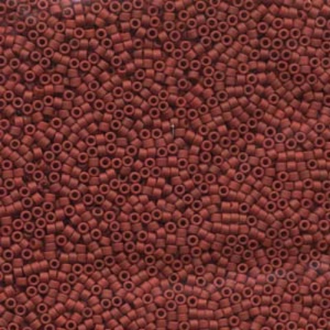 Miyuki Delica 11/0 Metallic Dark Maroon Matted (5 GMS) DELICA 11/0 METALLIC DARK MAROON MATTED