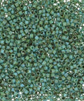Miyuki Delica 11/0 Opaque Turquoise Blue Picasso, DB2264 Miyuki Delica 11/0 Opaque Turquoise Blue Picasso, DB2264