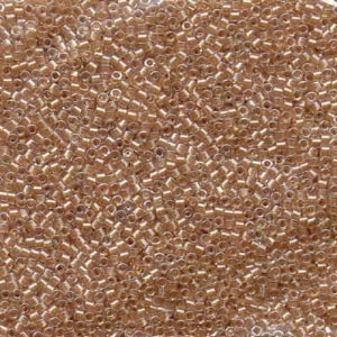 MIYUKI DELICA 11-0 SPARKLING GOLD LINED CRYSTAL (5 GMS) DELICA 11/0 SPARKLING GOLD LINED CRYSTAL