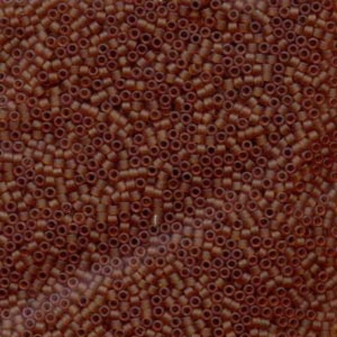 Miyuki Delica 11/0 Transparent Amber Matted, DB0764 DELICA 11/0 TRANSPARENT AMBER MATTED