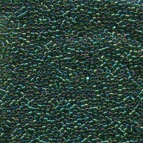Miyuki Delica 11/0 Transparent Emerald AB, DB0175 Miyuki Delica 11/0 Transparent Emerald AB, DB0175