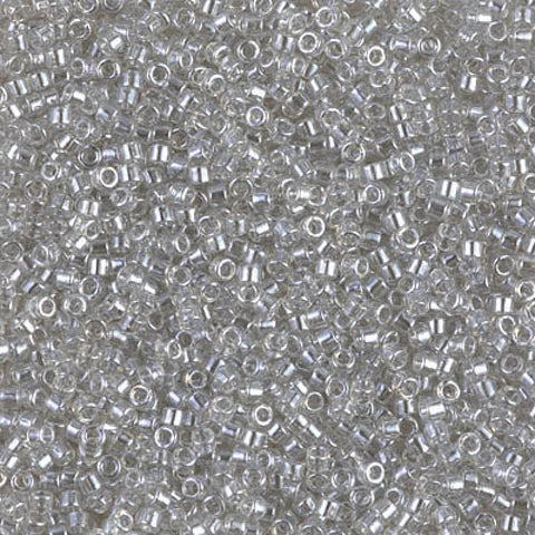 Miyuki Delica 11/0 Transparent Grey Mist Luster DB1231 Miyuki Delica 11/0 Transparent Grey Mist Luster DB1231