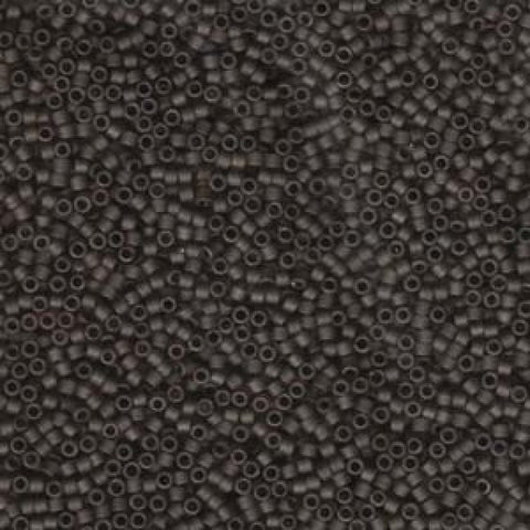 Miyuki Delica 11/0 Transparent Smokey Quartz Matted, DB0384 DELICA 11/0 TRANSP SMOKY QUARTZ MATTED