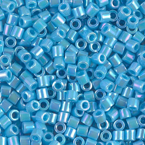 Miyuki Delica 8/0 opaque blue AB (DBL0164) MIYUKI DELICA 8/0 OPAQUE LT. BLUE AB
