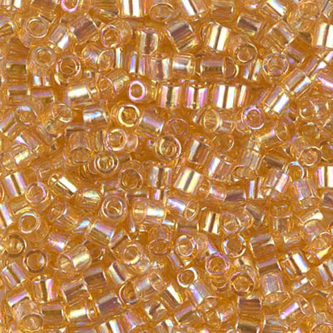 Miyuki Delica 8/0 transparent light amber AB DELICA 8/0 TRANSPARENT LT.AMBER AB