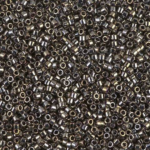 Miyuki Delicas 11/0 Galvanised Bronze Luster DB0254 Miyuki Delicas 11/0 Galvanised Tarnished Silver