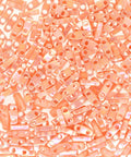 Miyuki Quarter Tila Beads Opaque Salmon Luster, 0596 Miyuki Quarter Tila Beads Opaque Salmon Luster, 0596