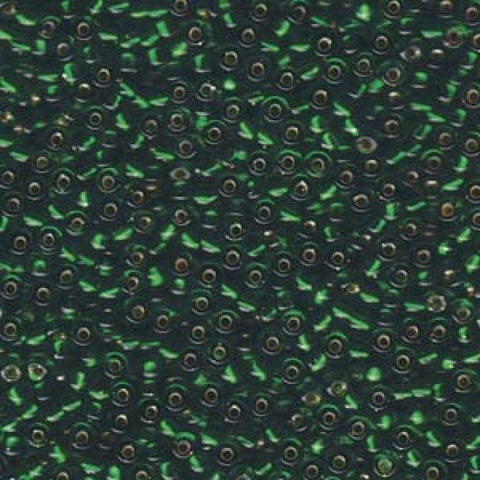 Miyuki Seed Beads 11/0 Green Silver Lined, 0016 SEED BEADS 11/0 GREEN SILVER LINED