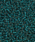 Miyuki Seed Beads 11/0 Silver Lined Transparent Dark Teal Miyuki Seed Beads 11/0 Silver Lined Transparent Dark Teal