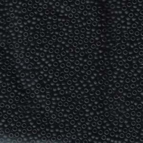 Miyuki Seed Beads 15/0 Black Matted 15/0 0401F SEED BEADS 15/0 BLACK MATTED