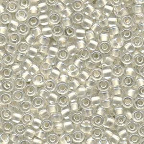 Miyuki Seed Beads 6/0 Inside Dyed Pearlize White Color 4601 Miyuki Seed Beads 6/0 Inside Dyed Pearlized White Color 4601