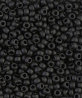 Miyuki seed beads 8/0 Black Matted (250g) Miyuki seed beads 8/0 Black Matted (250g)