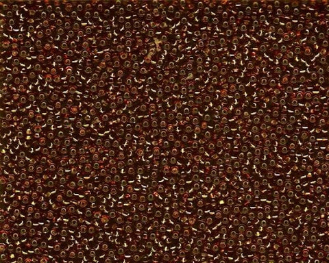 Miyuki Seed Beads 8/0 Dark Topaz Silver Lined MIYUKI SEED BEADS 8/0 DK TOPAZ SILVER LINED