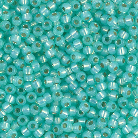 Miyuki Seed Beads 8/0 Dyed Sea Green Silver Lined Alabaster 0571 Miyuki Seed Beads 8/0 Dyed Sea Green Silver Lined Alabaster 0571