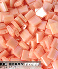 Miyuki Tila Bead Opaque Salmon Luster 0596 Miyuki Tila Bead Opaque Salmon Luster 0596