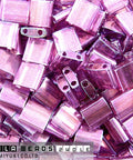 Miyuki Tila Beads Light Amethyst Gold Luster Color Code 0316 Miyuki Tila Beads Light Amethyst Gold Luster Color Code 0316