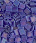 MIYUKI TILA BEADS MATTED TRANSP COBALT AB (7.1 GMS) MIYUKI TILA BEADS MATTED TRANSP COBALT AB (7.1 GMS)