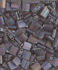 (MTL-0135FR) MIYUKI TILA BEADS TRANSP BROWN AB MATTED (MTL-0135FR) MIYUKI TILA BEADS TRANSP BROWN AB MATTED