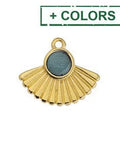 Motif with Setting & Rays, 20x17mm Motif with Setting & Rays, 20x17mm
