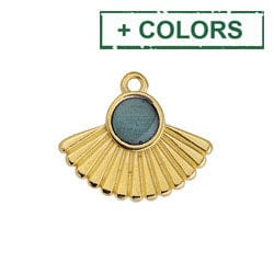 Motif with Setting & Rays, 20x17mm Motif with Setting & Rays, 20x17mm