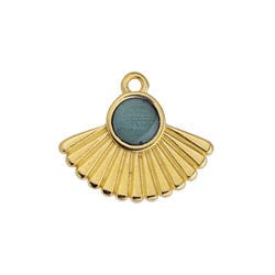 Motif with Setting & Rays, 20x17mm Motif with Setting & Rays, 20x17mm