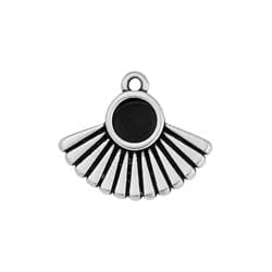 Motif with Setting & Rays, 20x17mm Motif with Setting & Rays, 20x17mm