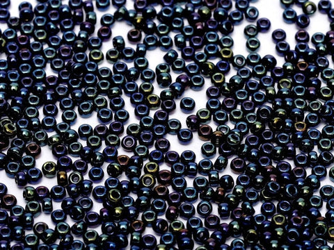 (MSB15-0452) MIYUKI SEED BEADS 15-0 METALLIC DK.BLUE IRIS SEED BEADS 15/0 METALLIC DK.BLUE IRIS