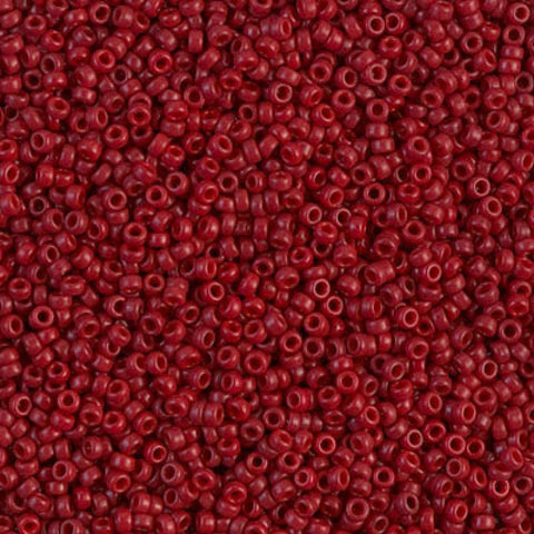 (MSB15-1464) MIYUKI SEED BEADS 15-0 DYED OPAQUE MAROON (10 GMS) SEED BEADS 15/0 DYED OPAQUE MAROON