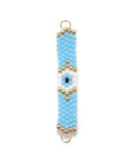 LT BLUE (MT8257-12) (MT8257-12) MIYUKI & TOHO Handmade Japanese Seed Beads Links, 39~40mm (1 PC) (MT8257-12) MIYUKI & TOHO Handmade Japanese Seed Beads Links, 39~40mm (1 PC)