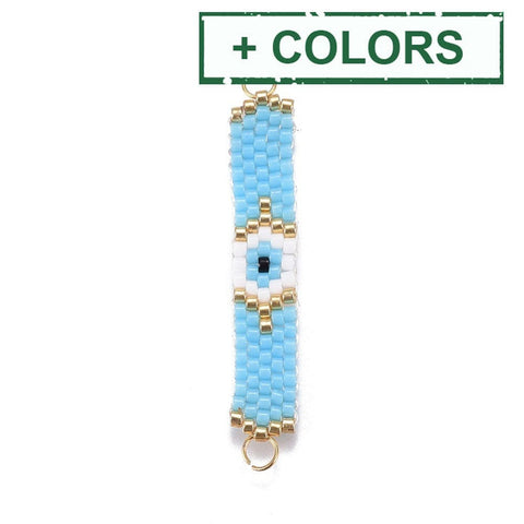 (MT8257-12) MIYUKI & TOHO Handmade Japanese Seed Beads Links, 39~40mm (1 PC) (MT8257-12) MIYUKI & TOHO Handmade Japanese Seed Beads Links, 39~40mm (1 PC)