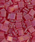 (MTL-0140FR) MIYUKI TILA BEADS MATTED TRANSP LIGHT RED AB (7,1 GMS) (MTL-0140FR) MIYUKI TILA BEADS MATTED TRANSP LIGHT RED AB (7,1 GMS)
