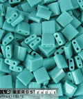 (MTL-0412) MIYUKI TILA BEADS OPAQUE TURQUOISE GREEN (7.1 GMS) TILA BEADS OPAQUE TURQUOISE GREEN