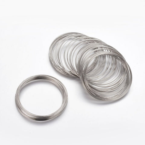 (MW3951-06) Steel Memory Wire, Platinum Wire: 0.6mm in diameter (+/- 10 CIRCLES) (MW3951-06) Steel Memory Wire, Platinum Wire: 0.6mm in diameter (+/- 10 CIRCLES)
