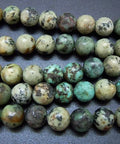 Natural African Turquoise Beads, 6mm Natural African Turquoise Beads Strands, Round