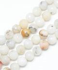 Natural Agate Bead Strands, Faceted, Round 8mm Natural Agate Bead Strands, Faceted, Round Size: about 8~9mm in diameter, hole: 1mm; about 46pcs/strand, 15.3".